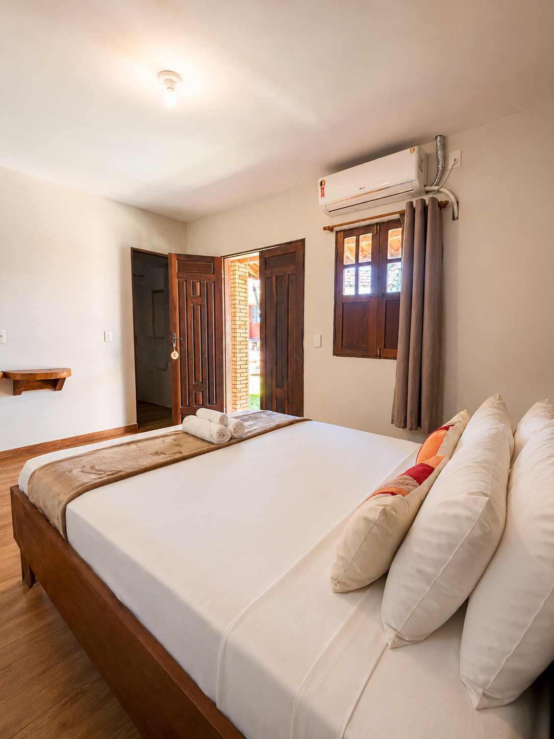Cama de casal do Quarto Quádruplo Confort